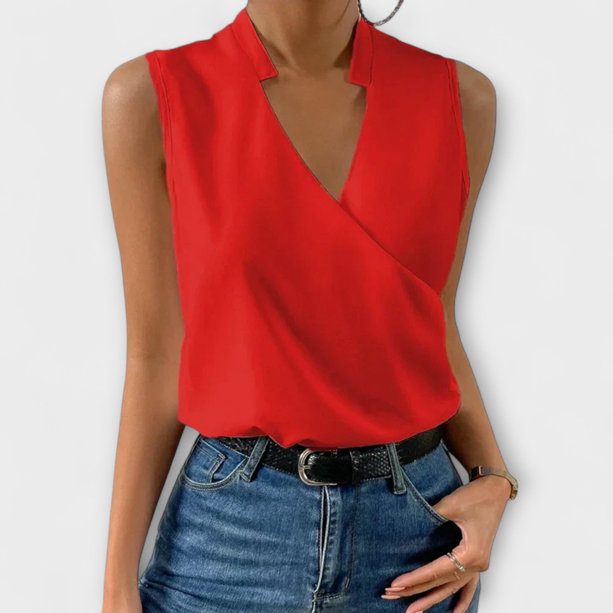 Bettina - Elegantes V-Ausschnitt Top