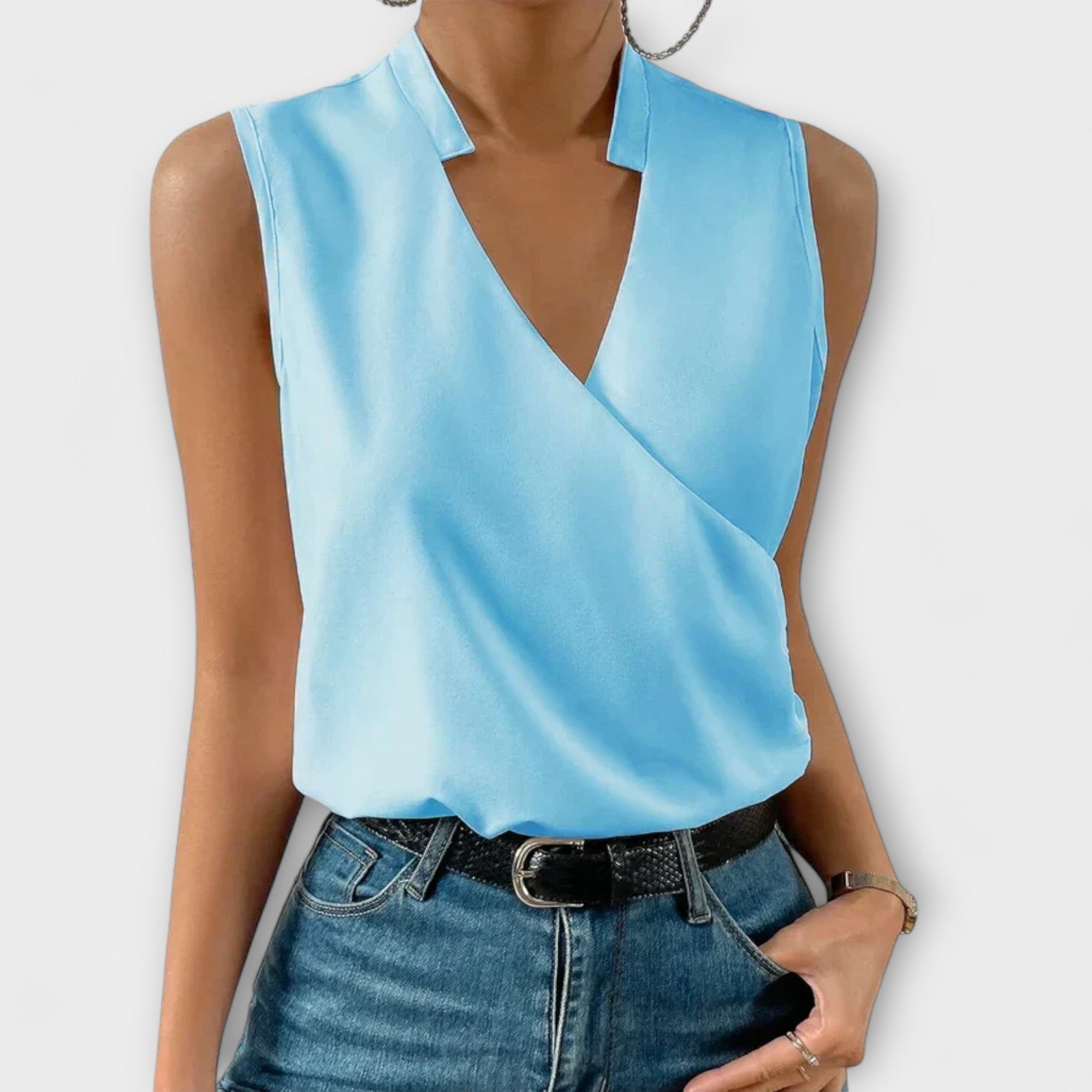 Bettina - Elegantes V-Ausschnitt Top
