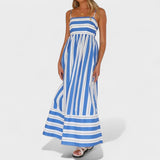 Lore - Lange gestreifte Robe