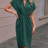 Thea - Midikleid Wickeloptik