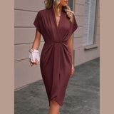 Thea - Midikleid Wickeloptik