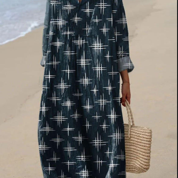Ottilie - Bohemian Kleid mit Sternenprint
