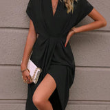 Thea - Midikleid Wickeloptik