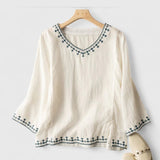 Frauke - Elegante Bluse mit V-Ausschnitt