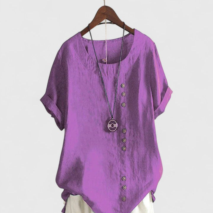 Cornelia - Bequeme Bluse mit kurzen Ärmeln