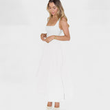 Elga - Midi Kleid mit quadratischem Ausschnitt