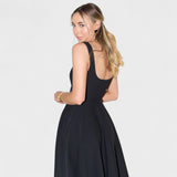 Elga - Midi Kleid mit quadratischem Ausschnitt