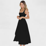Elga - Midi Kleid mit quadratischem Ausschnitt