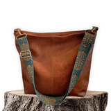 Marianne - Vintage-Ledertasche mit Schulterriemen