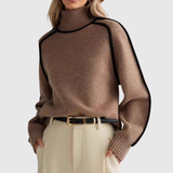 Mechthild - Eleganter Pullover mit hohem Kragen