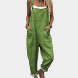 Hildegard - Bequeme bedruckte Latzhose