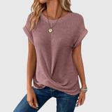 Claudia - Elegante Bluse mit Rundhalsausschnitt