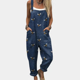 Herta - Bequeme bedruckte Latzhose