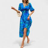 Dorle - Elegantes Midikleid mit floralem Muster