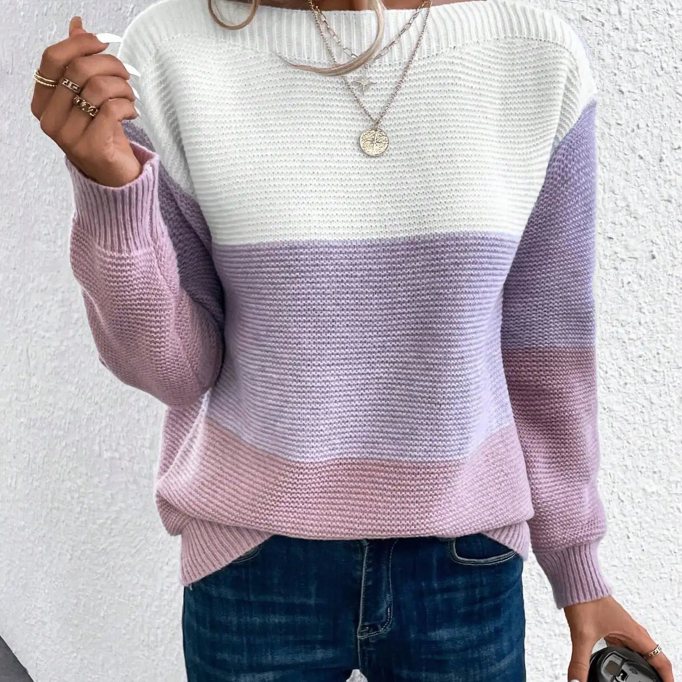 Gerlinde - Pullover Schatten Willkommen