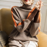 Eleonore - Hochkragen Herringbone Luxe