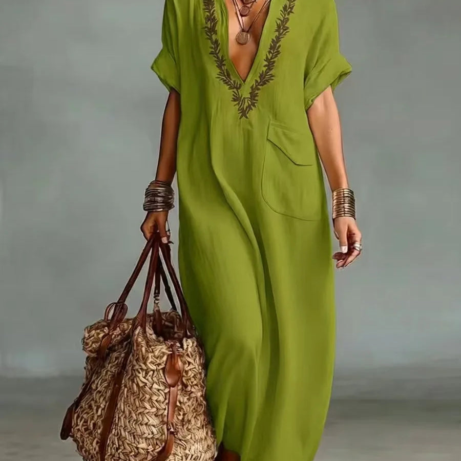 Else - Maxikleid im Boho-Stil mit Blumenmuster