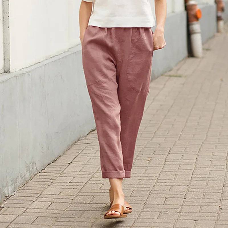 Bettina - Weite Hosen mit Taschen