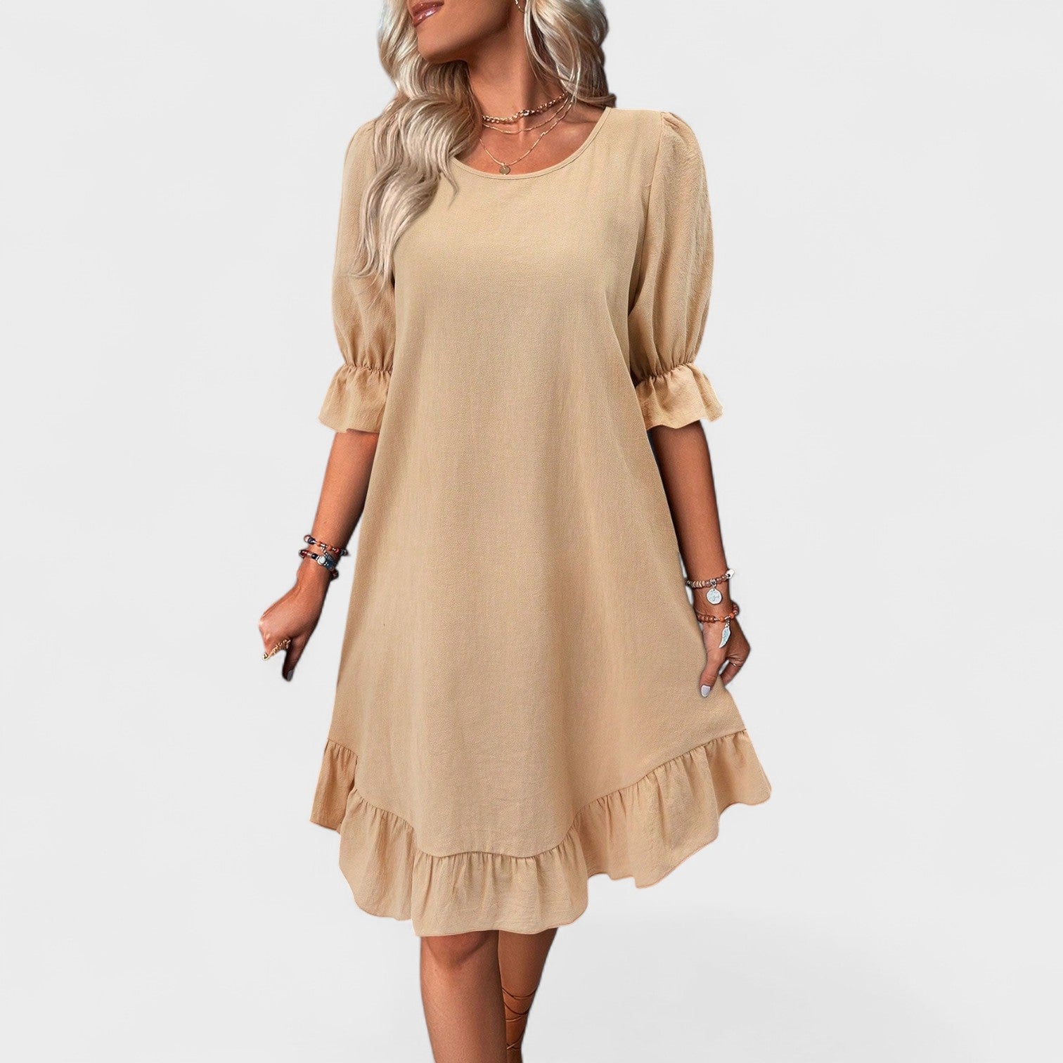 Auguste - Lässiges Kleid mit Rüschen
