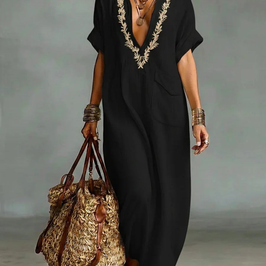 Else - Maxikleid im Boho-Stil mit Blumenmuster
