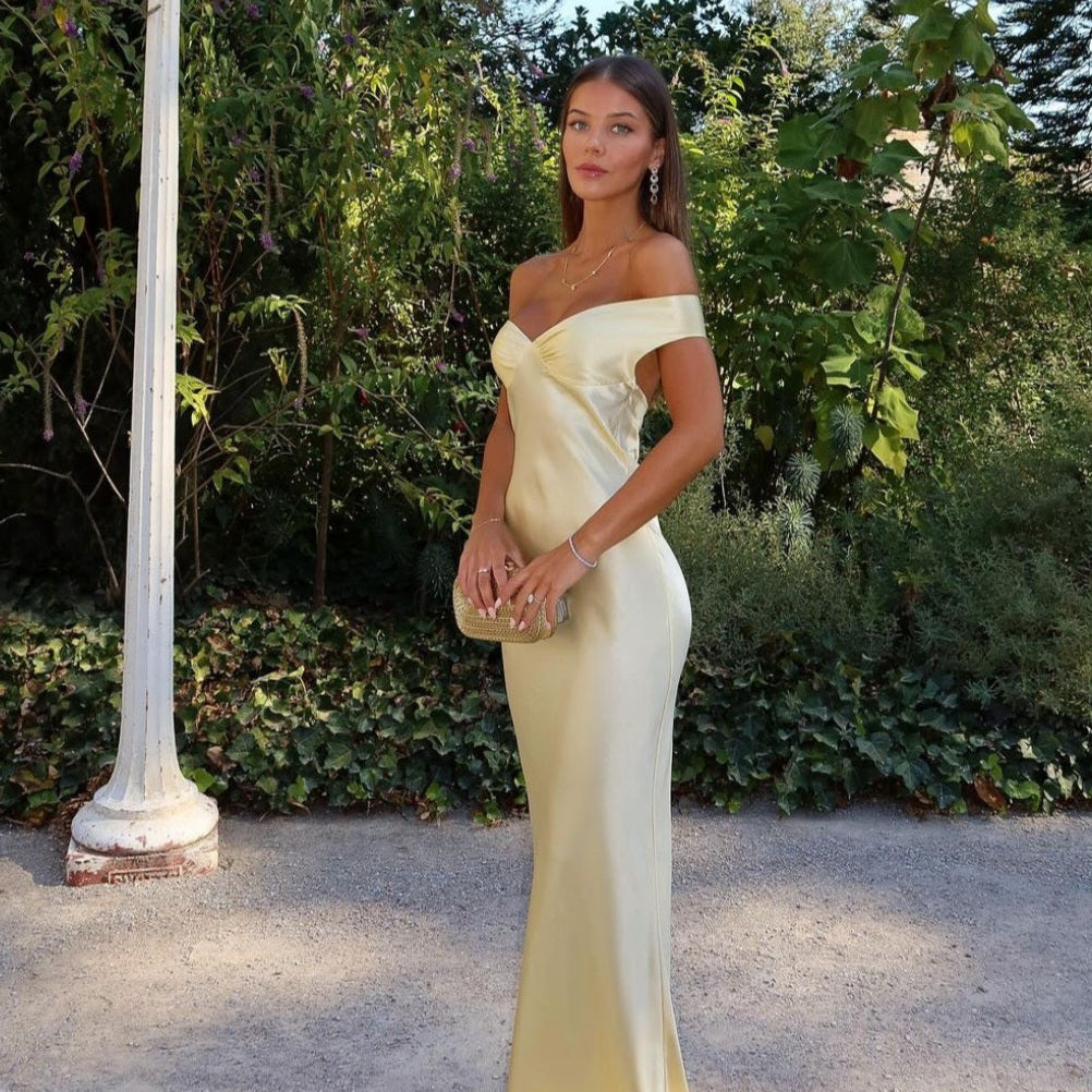 Cornelia - Maxi-Kleid aus Satin