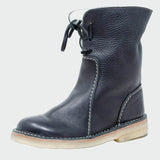 Isolde - Damenstiefel aus wasserdichtem Leder mit Wollfutter
