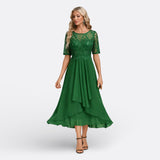 Christa - Spitzenkleid mit kurzen Ärmeln