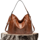 Adelheid - Handtasche aus Leder mit Fransen