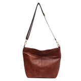 Marianne - Vintage-Ledertasche mit Schulterriemen