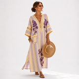 Bertha - Kaftan Lila Floral