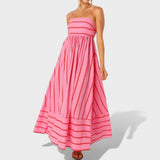 Lore - Lange gestreifte Robe