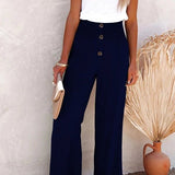 Ernestine - Hochtaillierte Lockere Hose