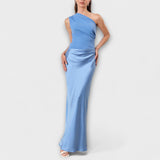 Kerstin - Asymmetrisches Satin-Kleid