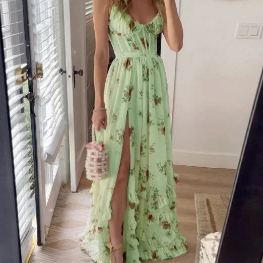 Herta - Midi-Kleid mit floralem Muster