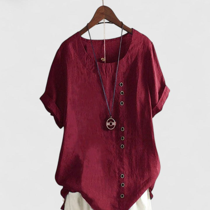 Cornelia - Bequeme Bluse mit kurzen Ärmeln