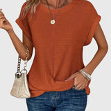 Claudia - Elegante Bluse mit Rundhalsausschnitt