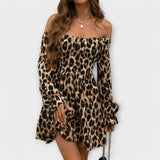 Alwine - Kleid mit Leopardenmuster