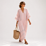 Karin - Kaftan Rosa Streifen