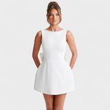 Elsa - Mini Kleid mit Perlen