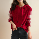 Emilia - Kapuzenpullover aus Zopfstrick