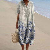 Theda - Kleid mit Porzellanprint