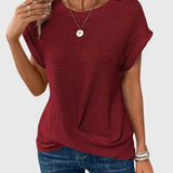 Claudia - Elegante Bluse mit Rundhalsausschnitt