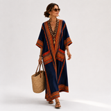 Roswitha - Kaftan Blau Ethnisch
