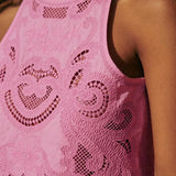 Bettina - Set Rosa aus Spitze