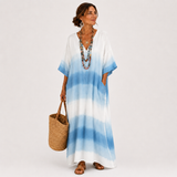 Genoveva - Kaftan Blau Farbverlauf