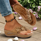 Christel - Bequeme Blumensandalen