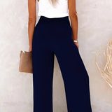 Ernestine - Hochtaillierte Lockere Hose