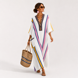 Hedwig - Kaftan Weiß Bunt