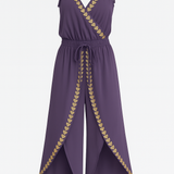 Elfriede - Kleid Mono mit Goldenen Details
