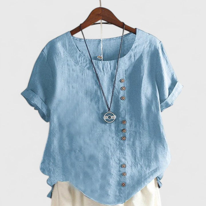 Cornelia - Bequeme Bluse mit kurzen Ärmeln